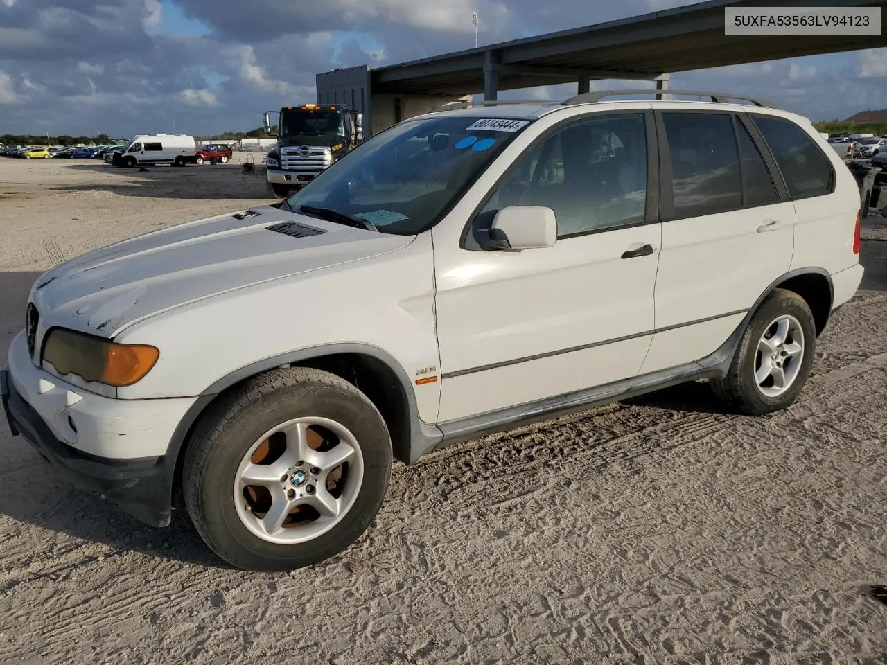 2003 BMW X5 3.0I VIN: 5UXFA53563LV94123 Lot: 80743444