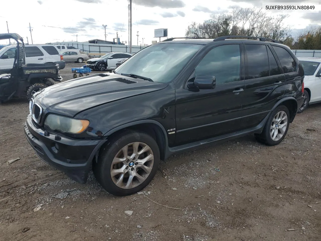 2003 BMW X5 4.6Is VIN: 5UXFB93593LN80849 Lot: 81560144