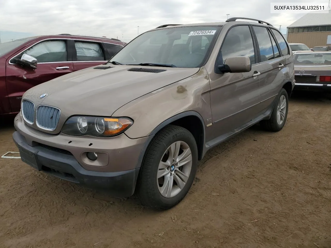 2004 BMW X5 3.0I VIN: 5UXFA13534LU32511 Lot: 72426534