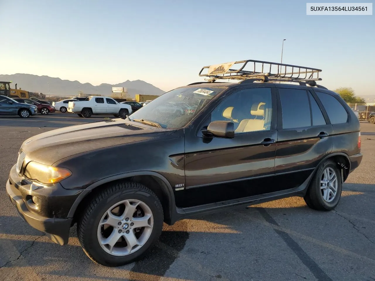 2004 BMW X5 3.0I VIN: 5UXFA13564LU34561 Lot: 73634484