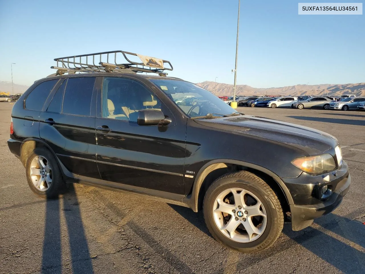 2004 BMW X5 3.0I VIN: 5UXFA13564LU34561 Lot: 73634484