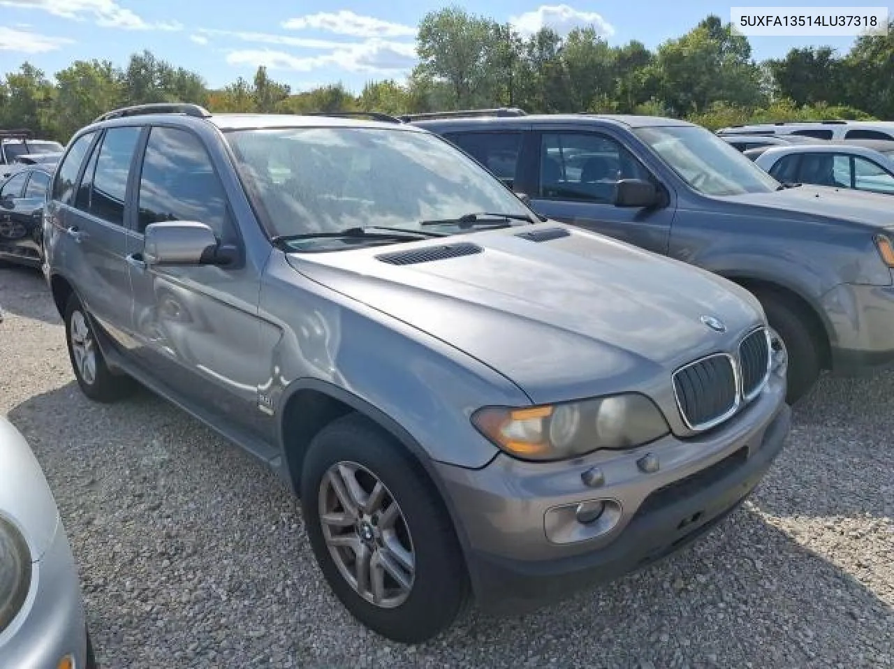 2004 BMW X5 3.0I VIN: 5UXFA13514LU37318 Lot: 76576434