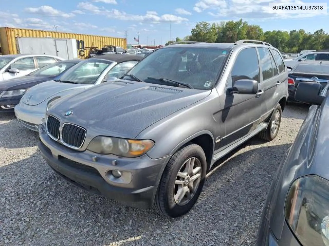 2004 BMW X5 3.0I VIN: 5UXFA13514LU37318 Lot: 76576434