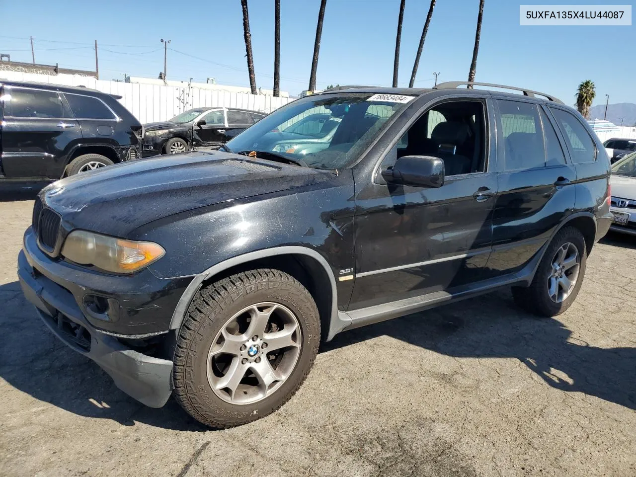 2004 BMW X5 3.0I VIN: 5UXFA135X4LU44087 Lot: 78683484