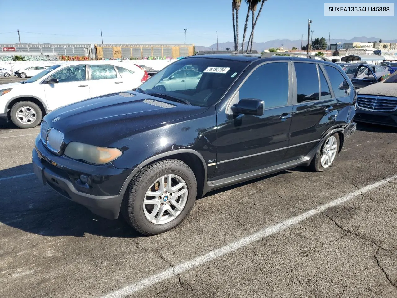 2004 BMW X5 3.0I VIN: 5UXFA13554LU45888 Lot: 78739784