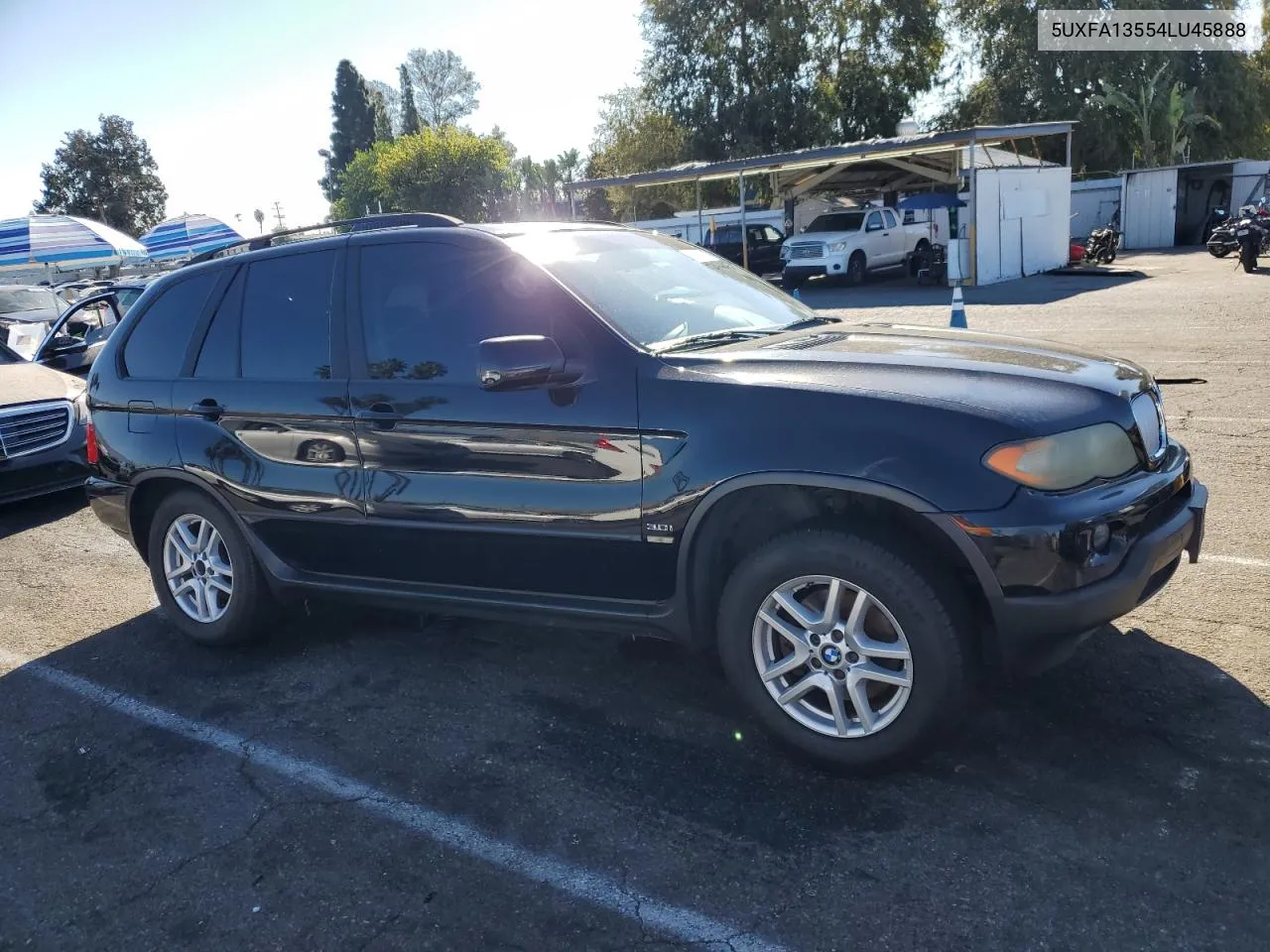 2004 BMW X5 3.0I VIN: 5UXFA13554LU45888 Lot: 78739784