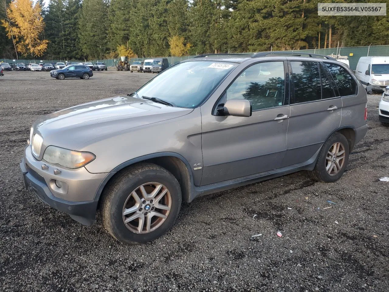 2004 BMW X5 4.4I VIN: 5UXFB53564LV05567 Lot: 79745784