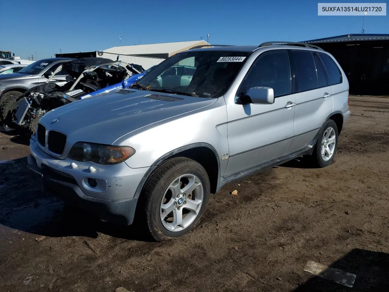 2004 BMW X5 3.0I VIN: 5UXFA13514LU21720 Lot: 80283044