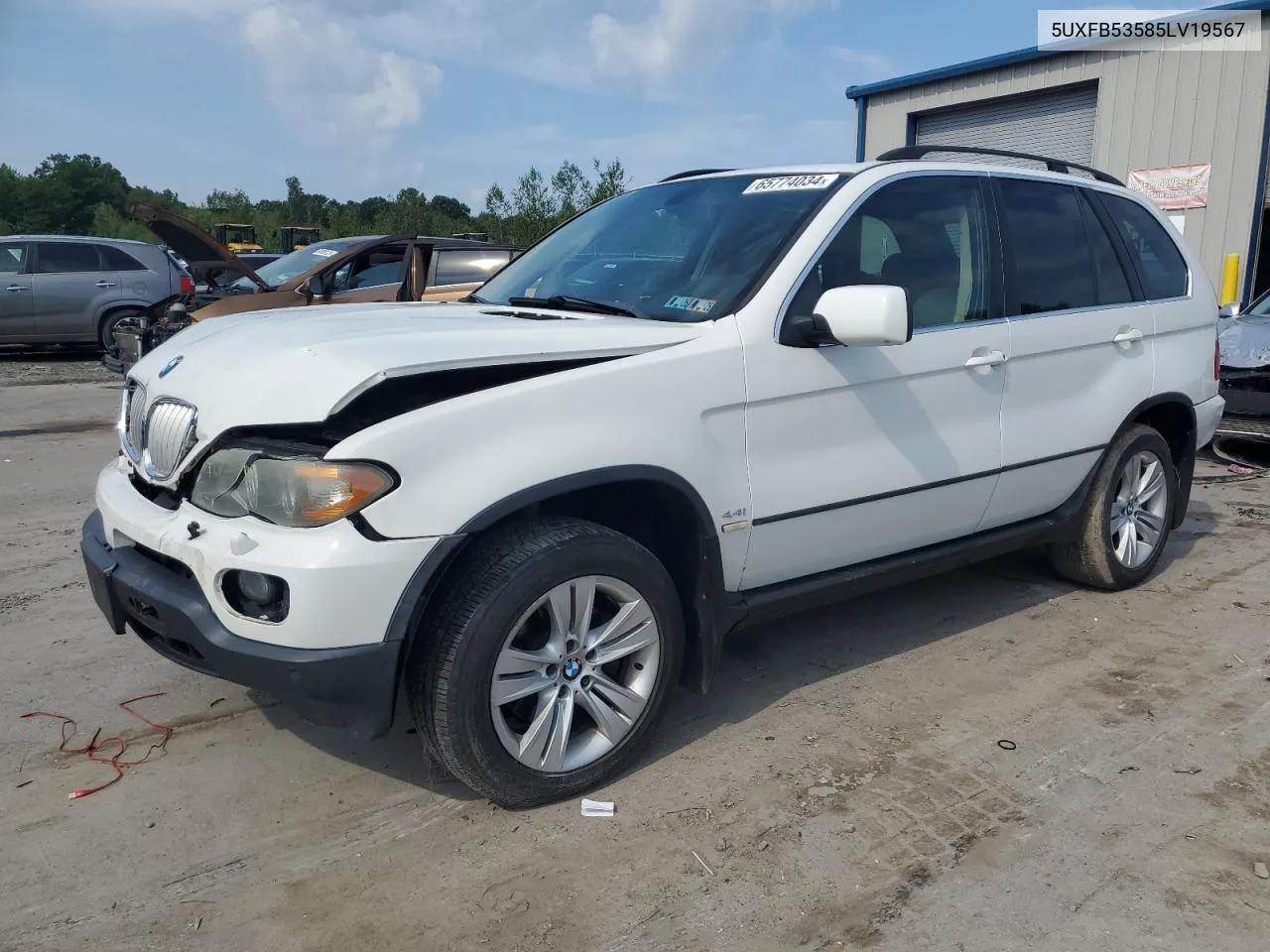 5UXFB53585LV19567 2005 BMW X5 4.4I