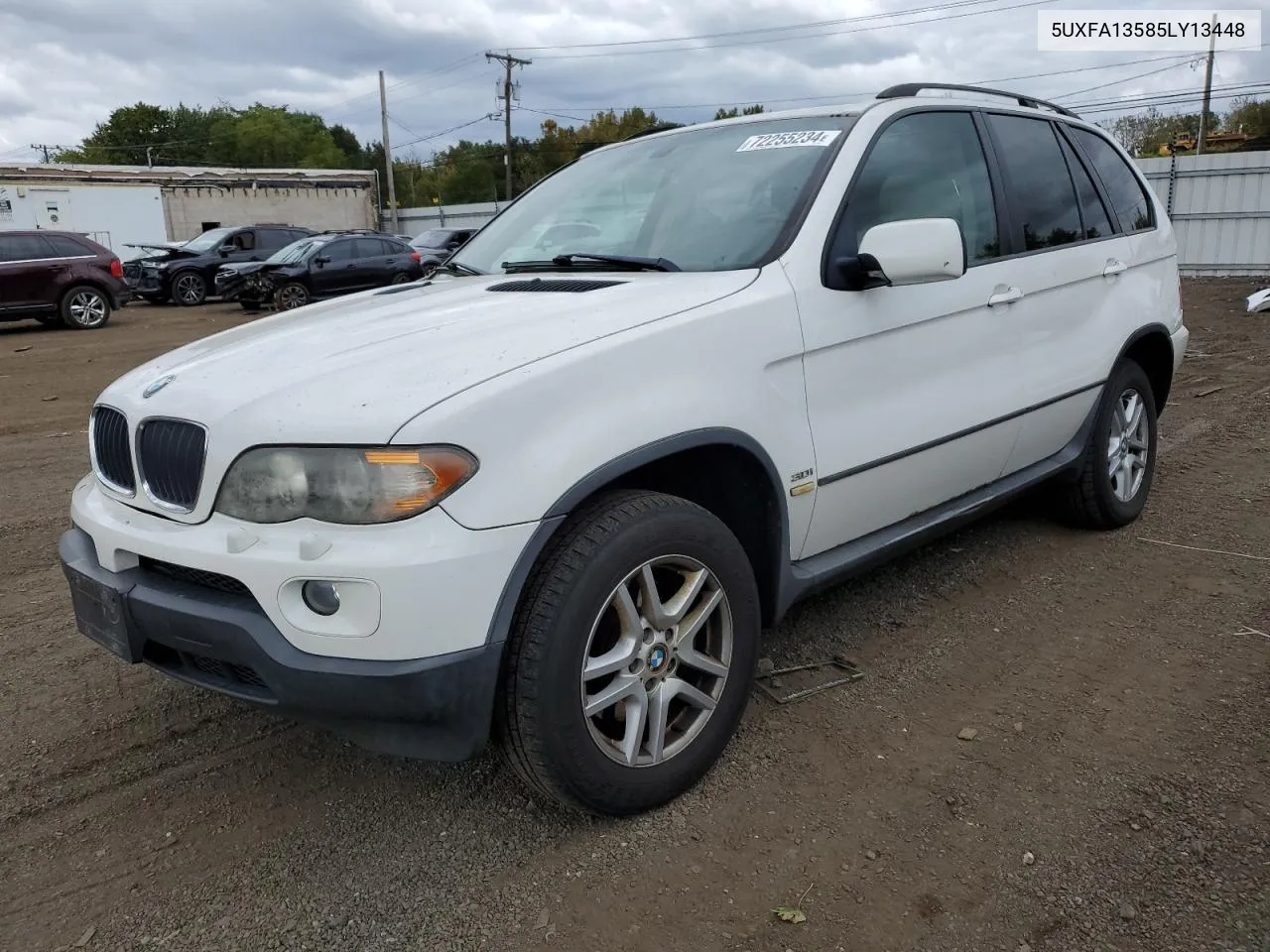 2005 BMW X5 3.0I VIN: 5UXFA13585LY13448 Lot: 72255234