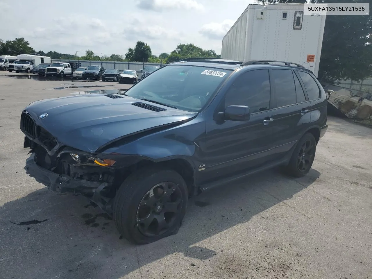 2005 BMW X5 3.0I VIN: 5UXFA13515LY21536 Lot: 72695614