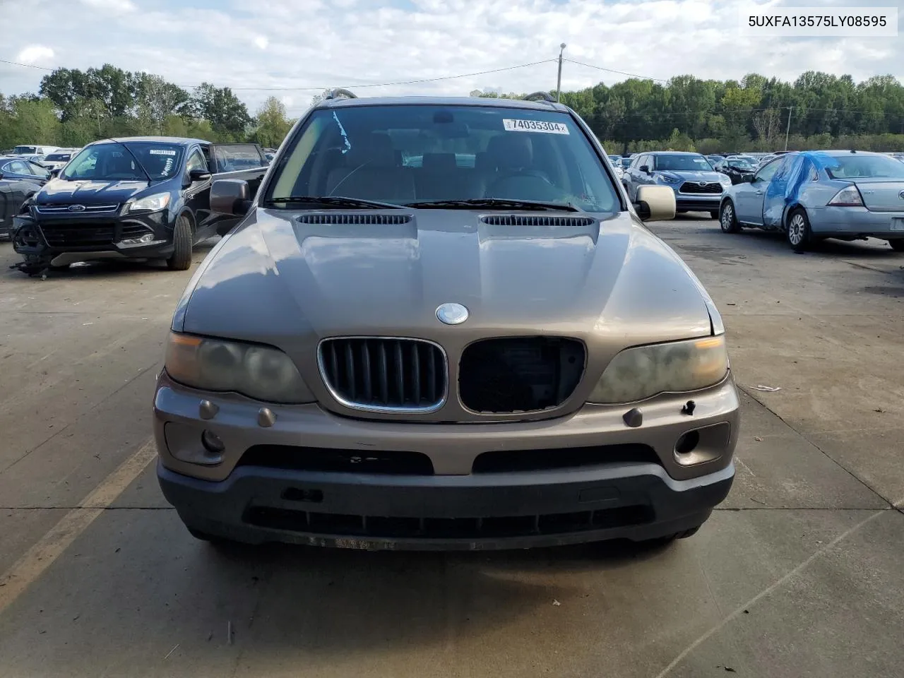 2005 BMW X5 3.0I VIN: 5UXFA13575LY08595 Lot: 74035304