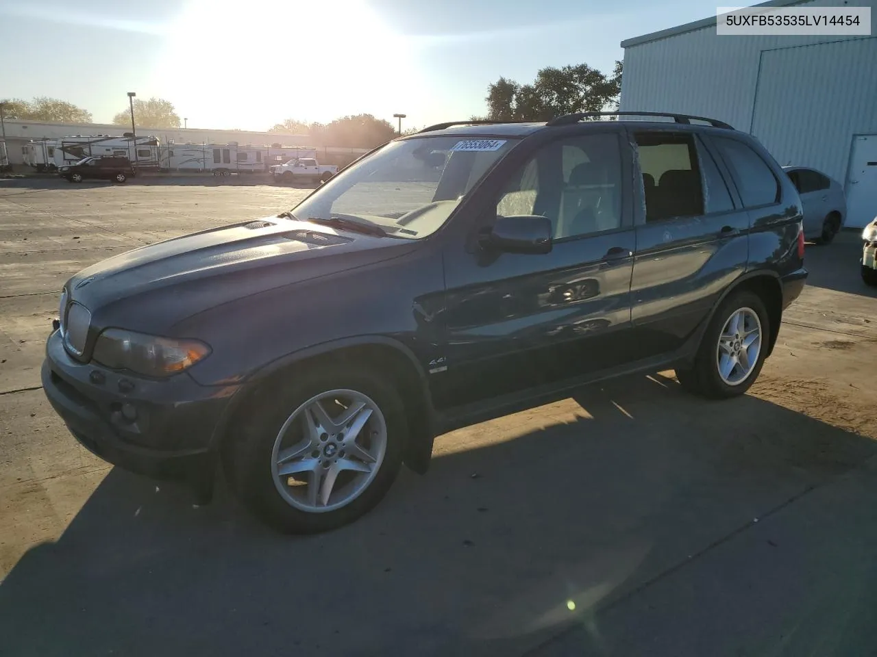 2005 BMW X5 4.4I VIN: 5UXFB53535LV14454 Lot: 76553064