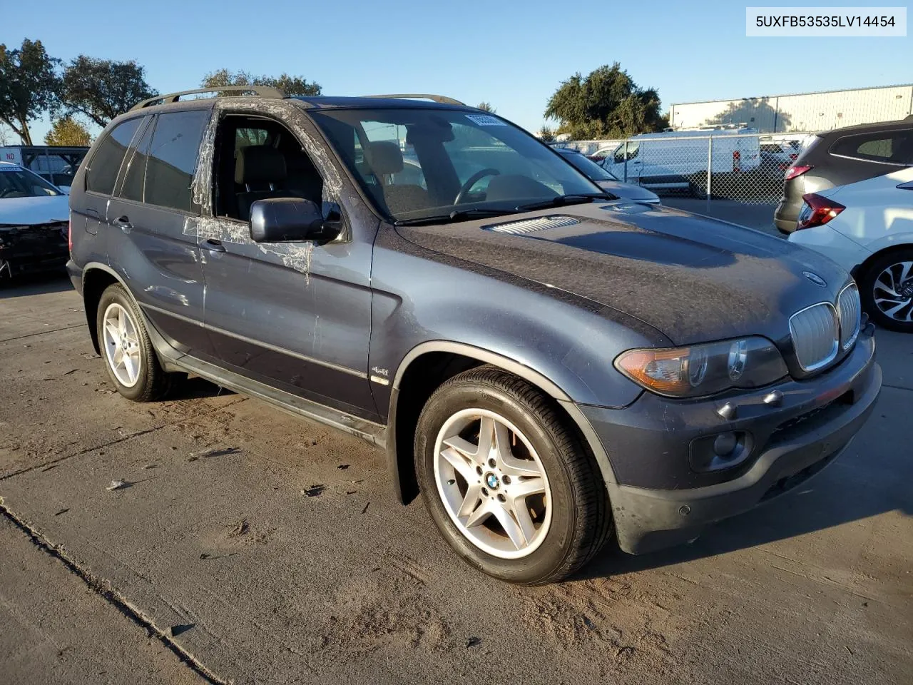 2005 BMW X5 4.4I VIN: 5UXFB53535LV14454 Lot: 76553064