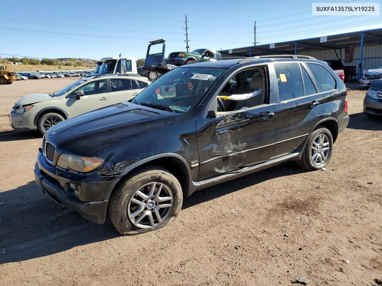 2005 BMW X5 3.0I VIN: 5UXFA13575LY19225 Lot: 79002024