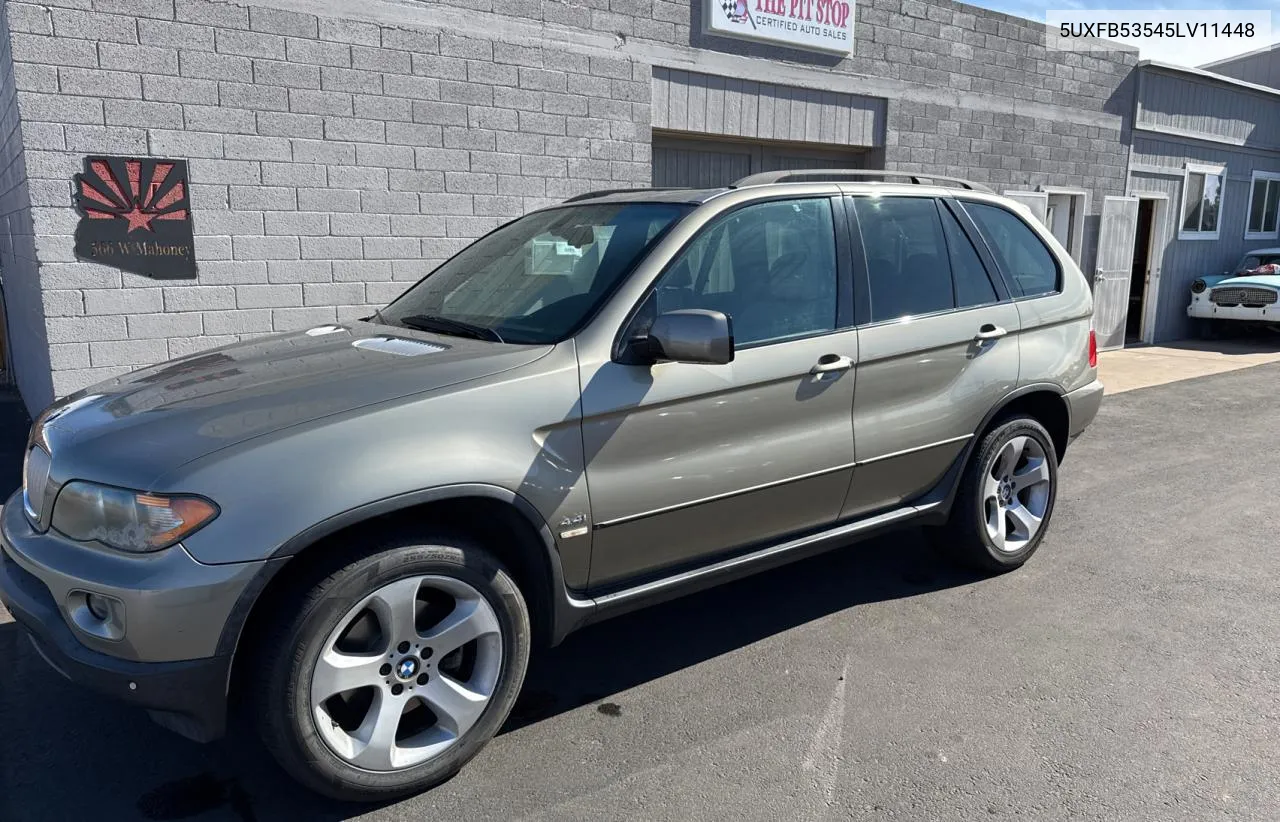 2005 BMW X5 4.4I VIN: 5UXFB53545LV11448 Lot: 80534474