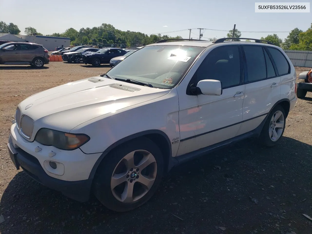 2006 BMW X5 4.4I VIN: 5UXFB53526LV23566 Lot: 56070394