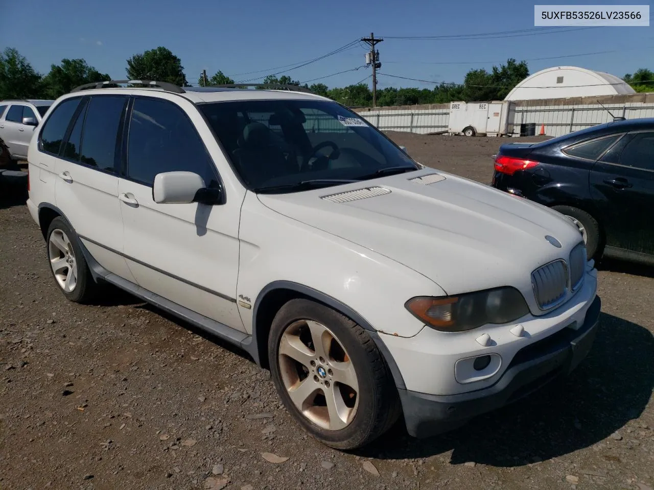 2006 BMW X5 4.4I VIN: 5UXFB53526LV23566 Lot: 56070394