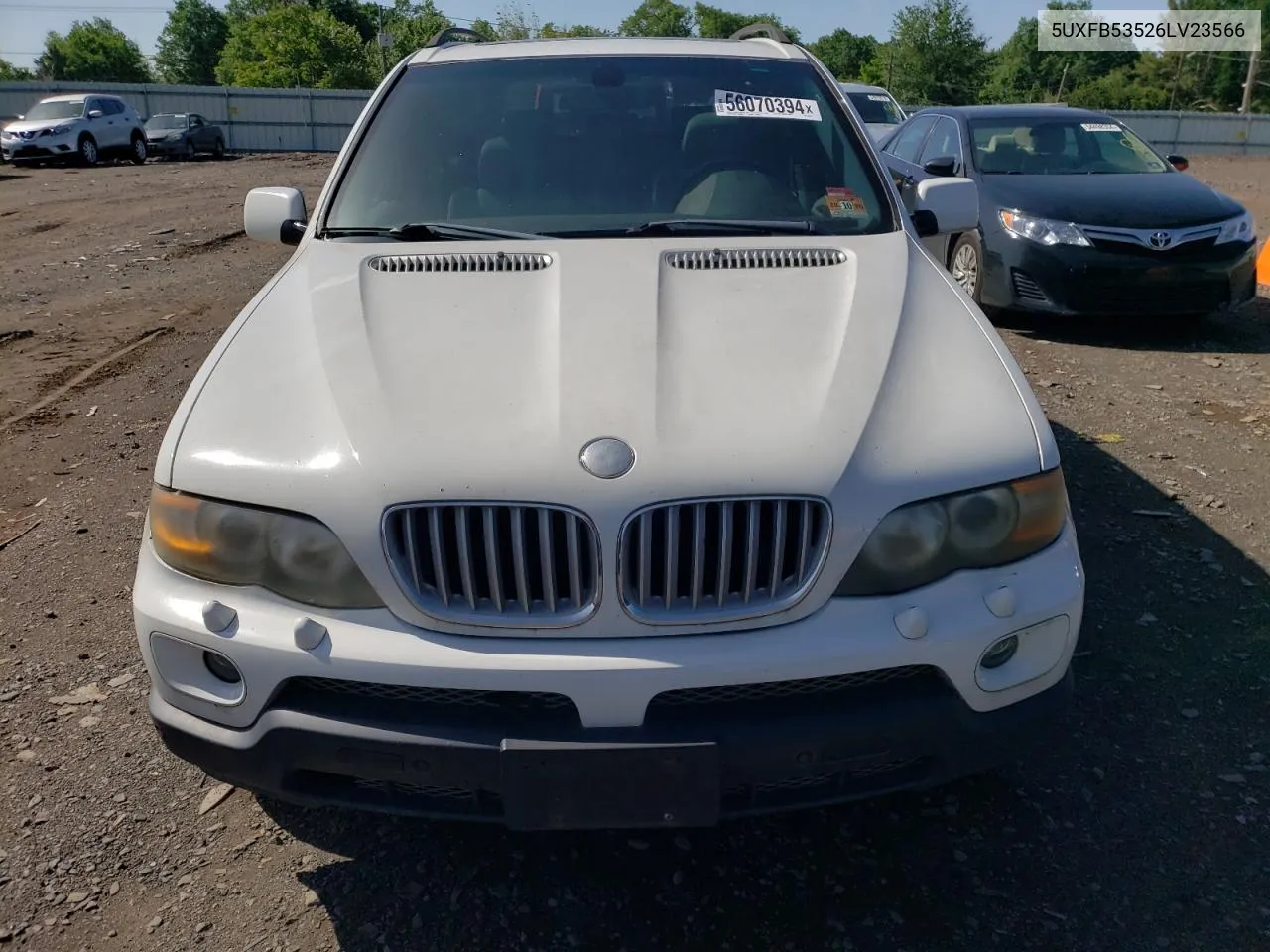 2006 BMW X5 4.4I VIN: 5UXFB53526LV23566 Lot: 56070394