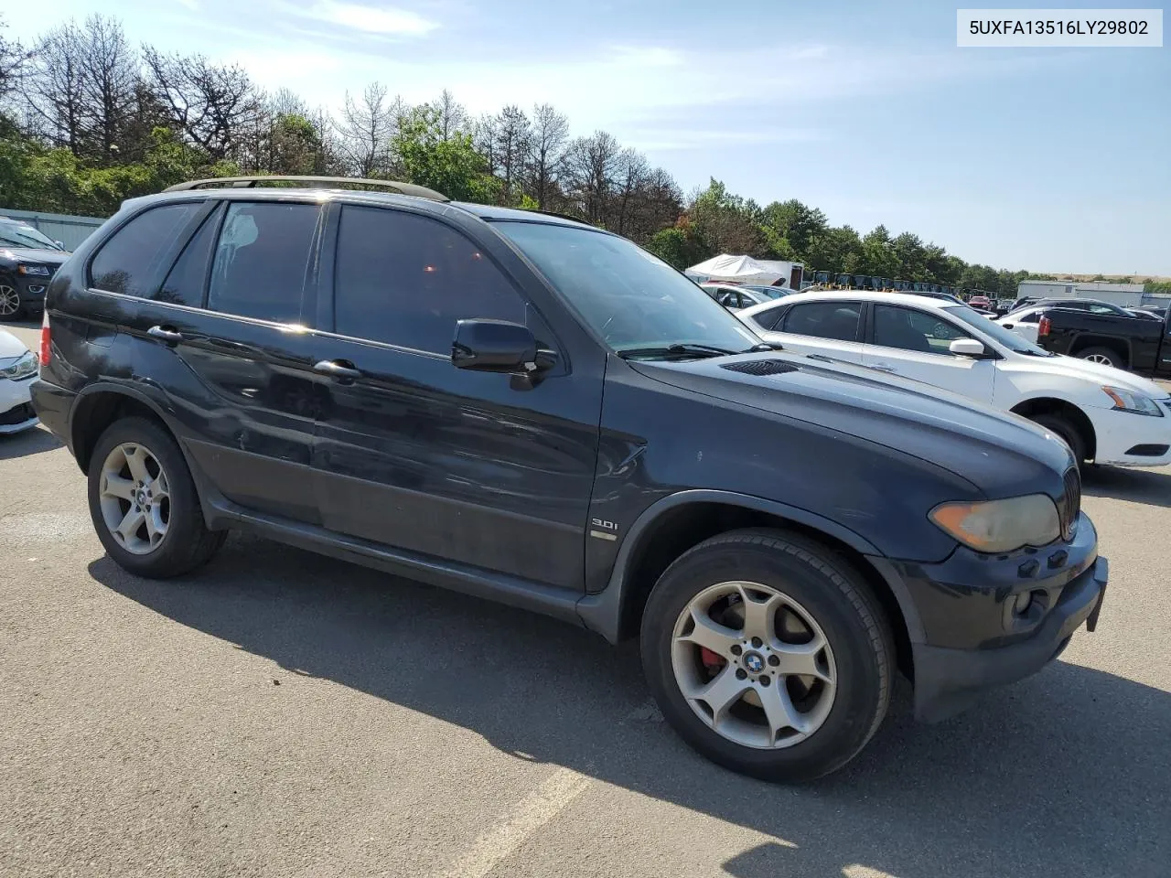 2006 BMW X5 3.0I VIN: 5UXFA13516LY29802 Lot: 58566474