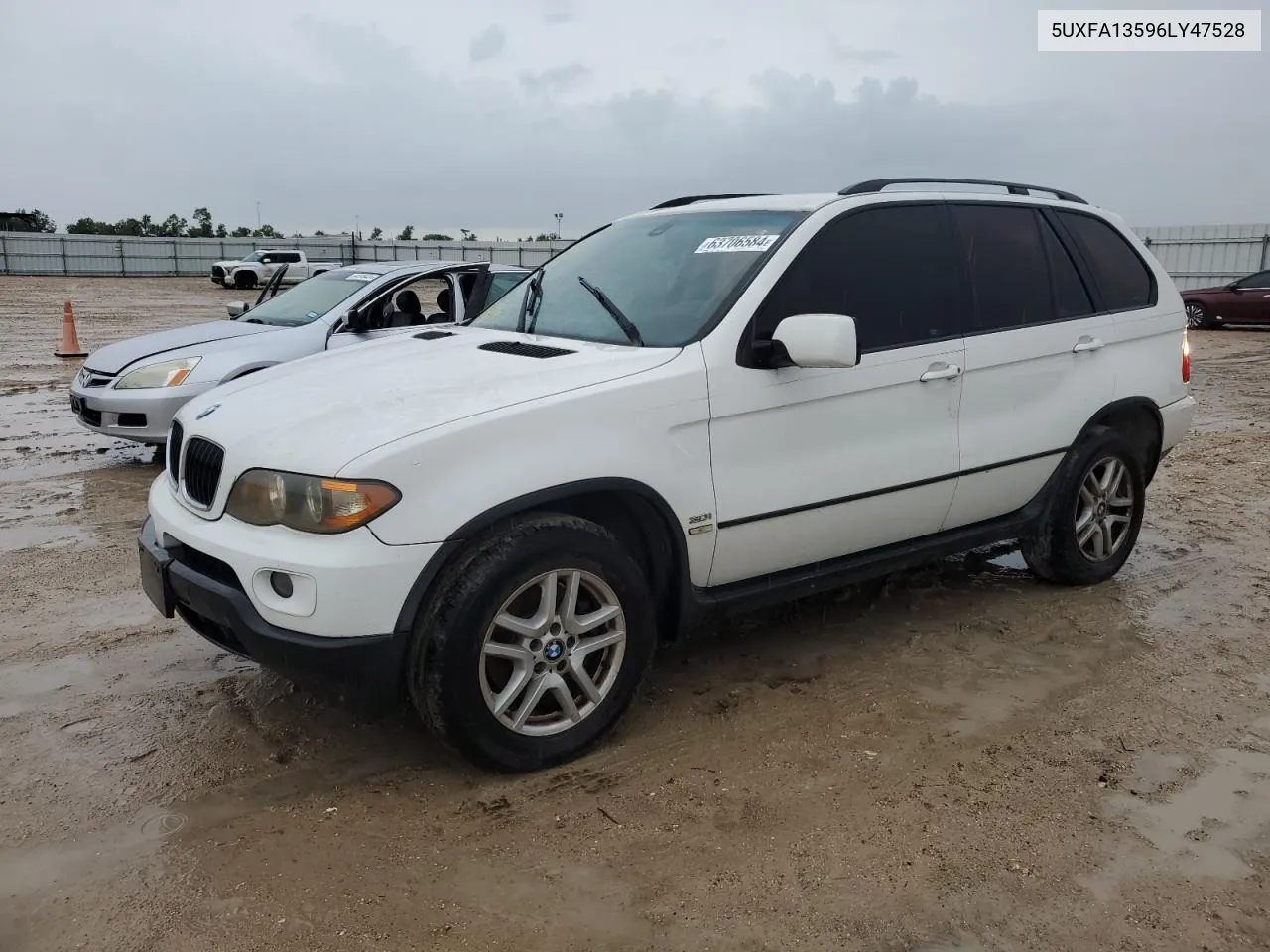 2006 BMW X5 3.0I VIN: 5UXFA13596LY47528 Lot: 63706584