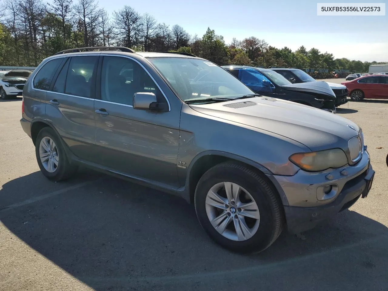 2006 BMW X5 4.4I VIN: 5UXFB53556LV22573 Lot: 70202194