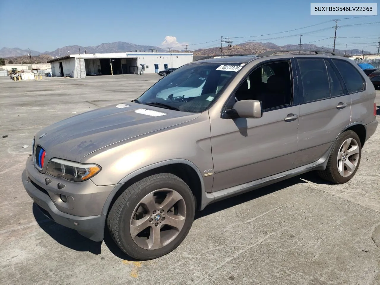 2006 BMW X5 4.4I VIN: 5UXFB53546LV22368 Lot: 70644194