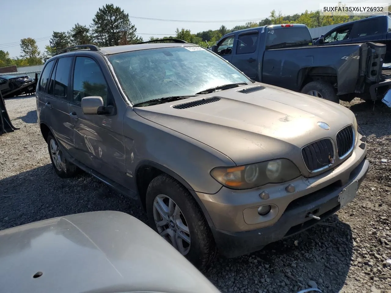 2006 BMW X5 3.0I VIN: 5UXFA135X6LY26932 Lot: 71243234