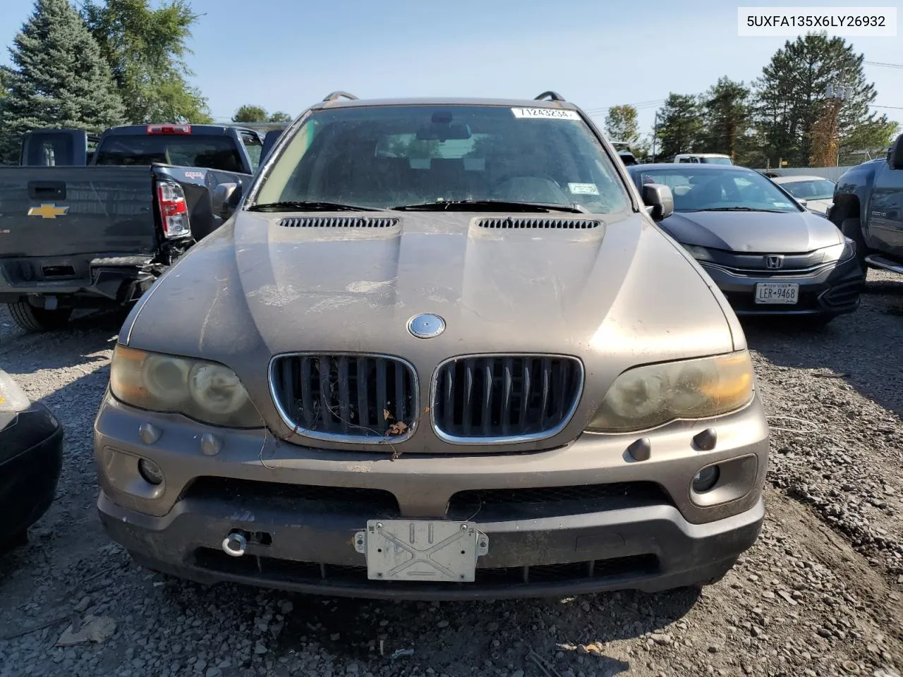 2006 BMW X5 3.0I VIN: 5UXFA135X6LY26932 Lot: 71243234