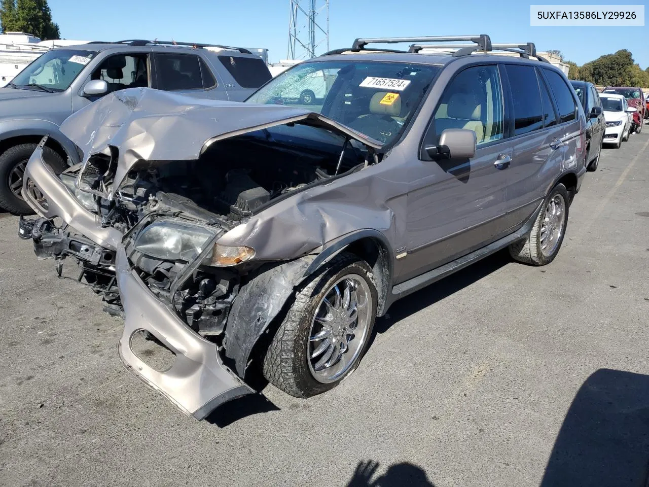 2006 BMW X5 3.0I VIN: 5UXFA13586LY29926 Lot: 71657524