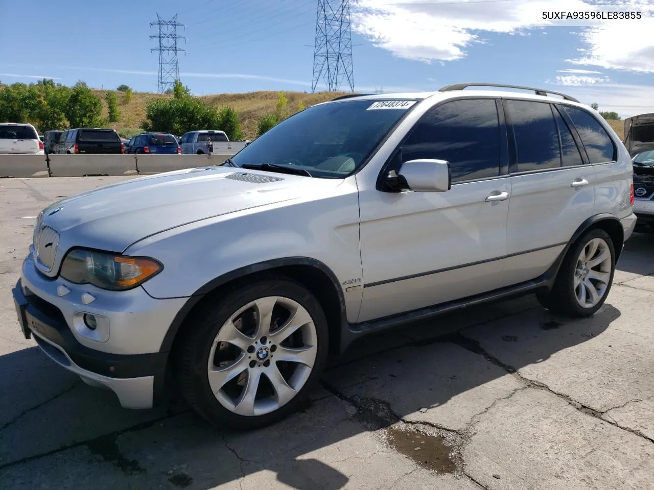 2006 BMW X5 4.8Is VIN: 5UXFA93596LE83855 Lot: 72648374