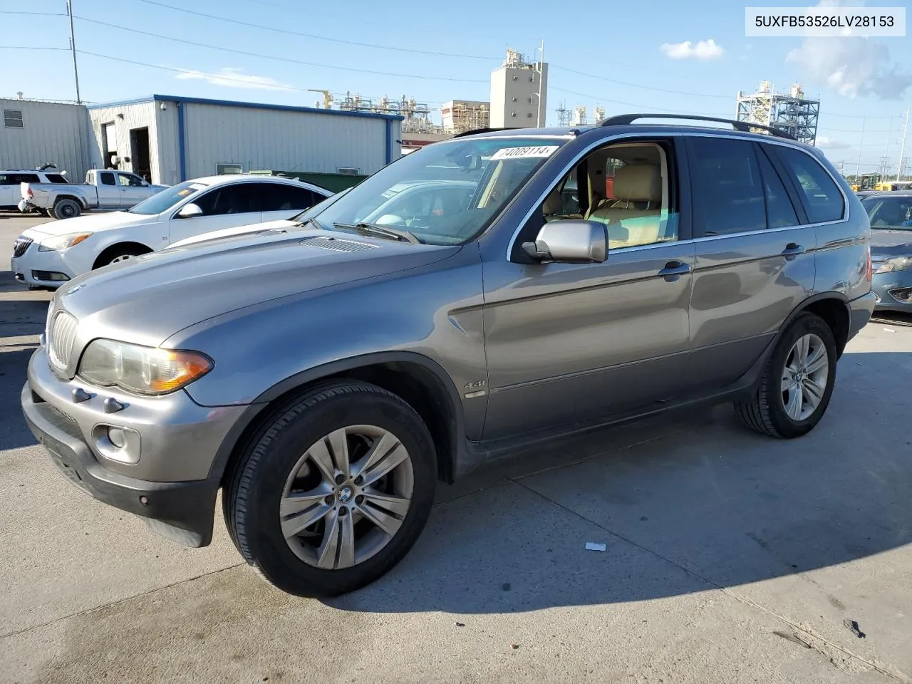 2006 BMW X5 4.4I VIN: 5UXFB53526LV28153 Lot: 74009114