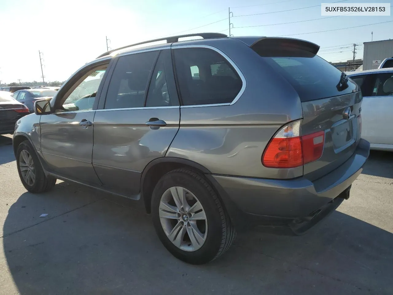 2006 BMW X5 4.4I VIN: 5UXFB53526LV28153 Lot: 74009114