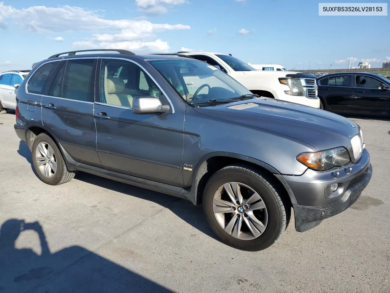 2006 BMW X5 4.4I VIN: 5UXFB53526LV28153 Lot: 74009114