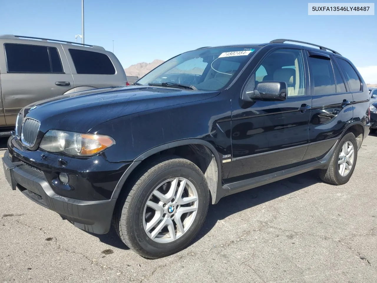 2006 BMW X5 3.0I VIN: 5UXFA13546LY48487 Lot: 74802484