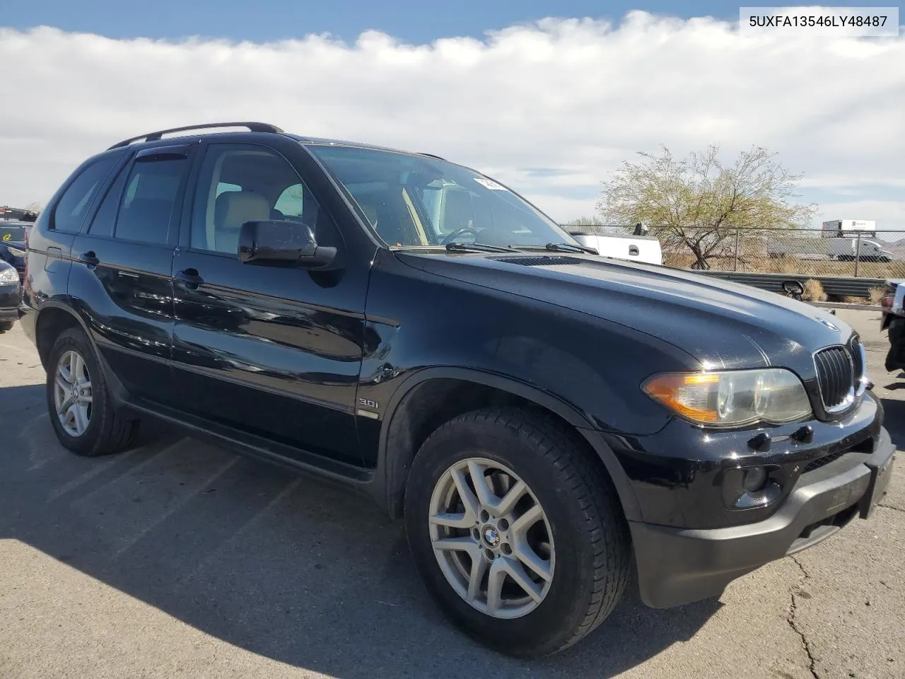 2006 BMW X5 3.0I VIN: 5UXFA13546LY48487 Lot: 74802484