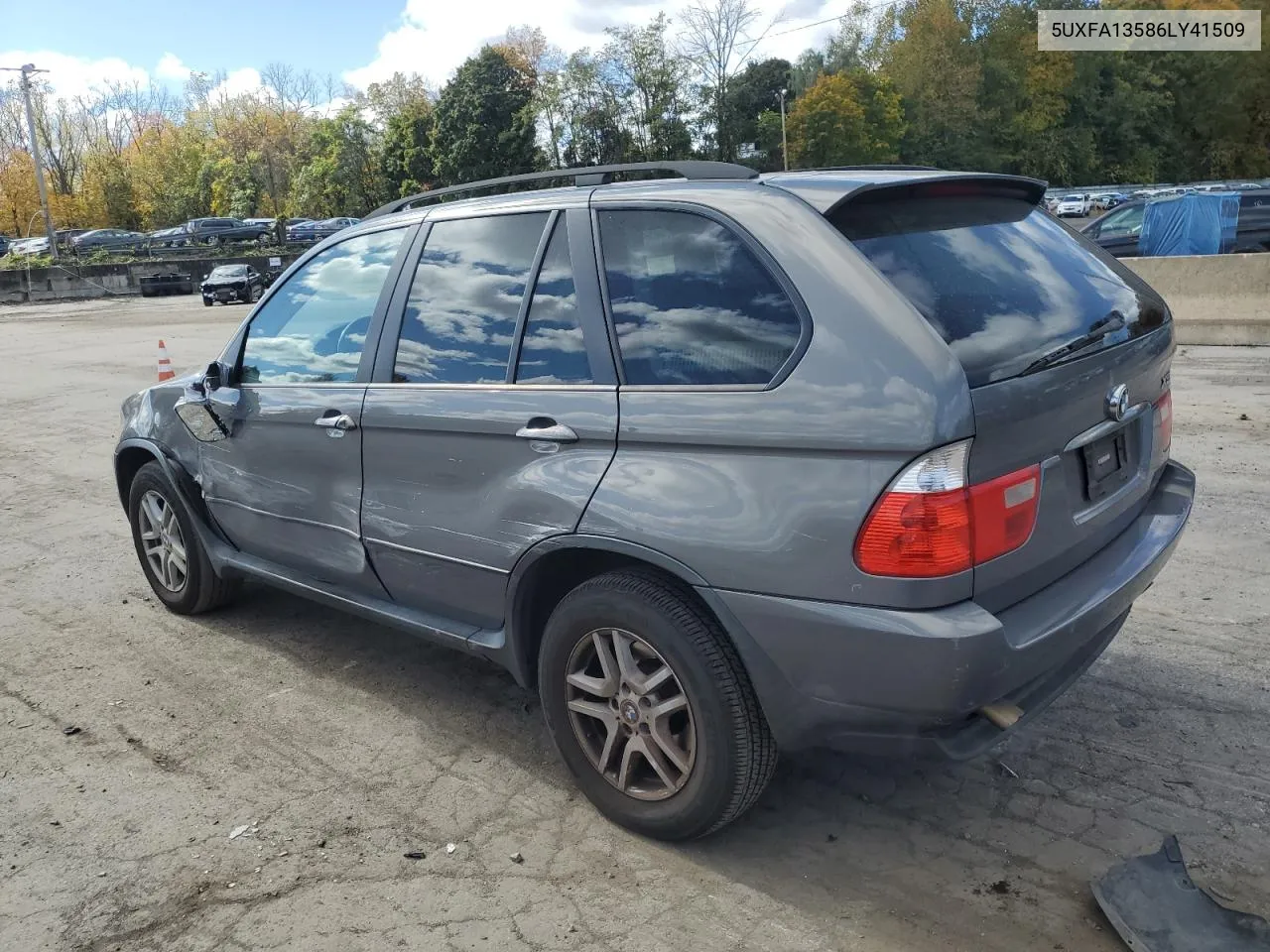 2006 BMW X5 3.0I VIN: 5UXFA13586LY41509 Lot: 75658944