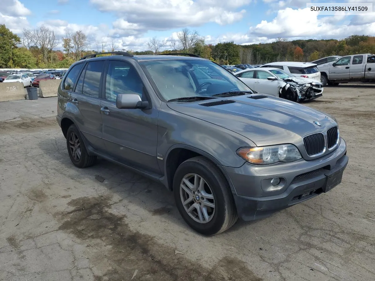 2006 BMW X5 3.0I VIN: 5UXFA13586LY41509 Lot: 75658944