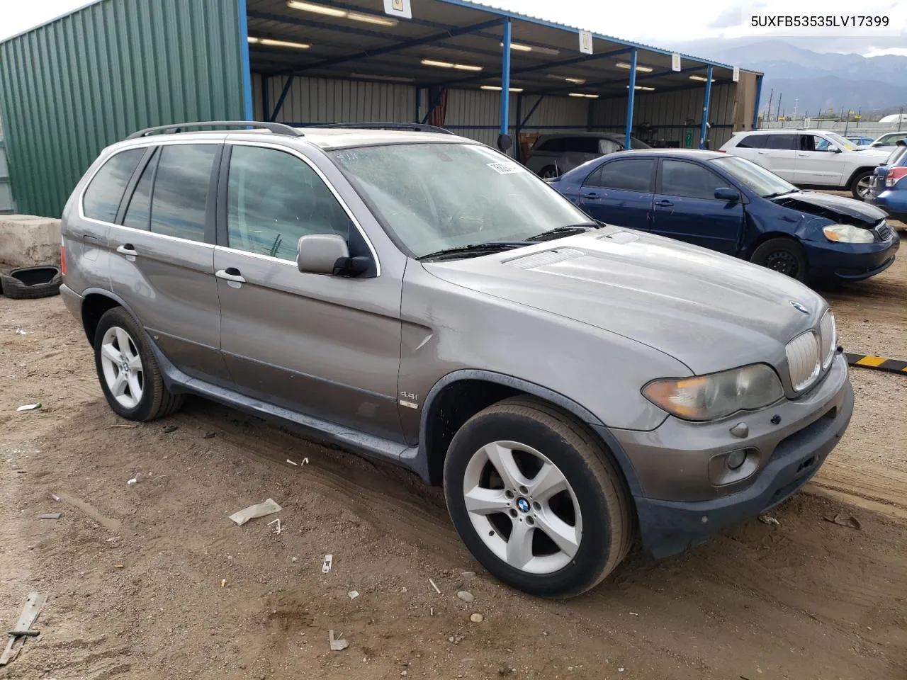 2006 BMW X5 4.4I VIN: 5UXFB53535LV17399 Lot: 76828474