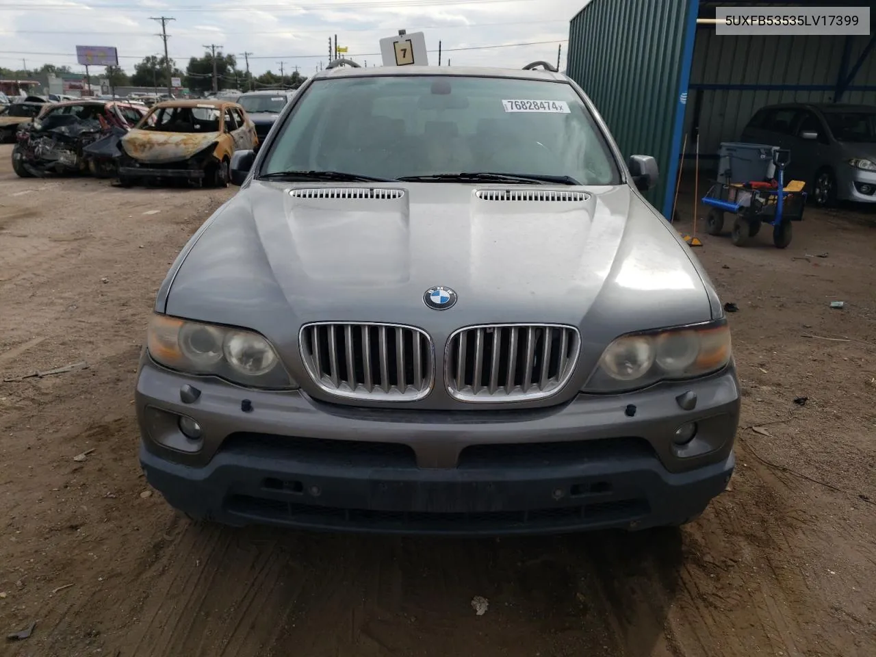 2006 BMW X5 4.4I VIN: 5UXFB53535LV17399 Lot: 76828474