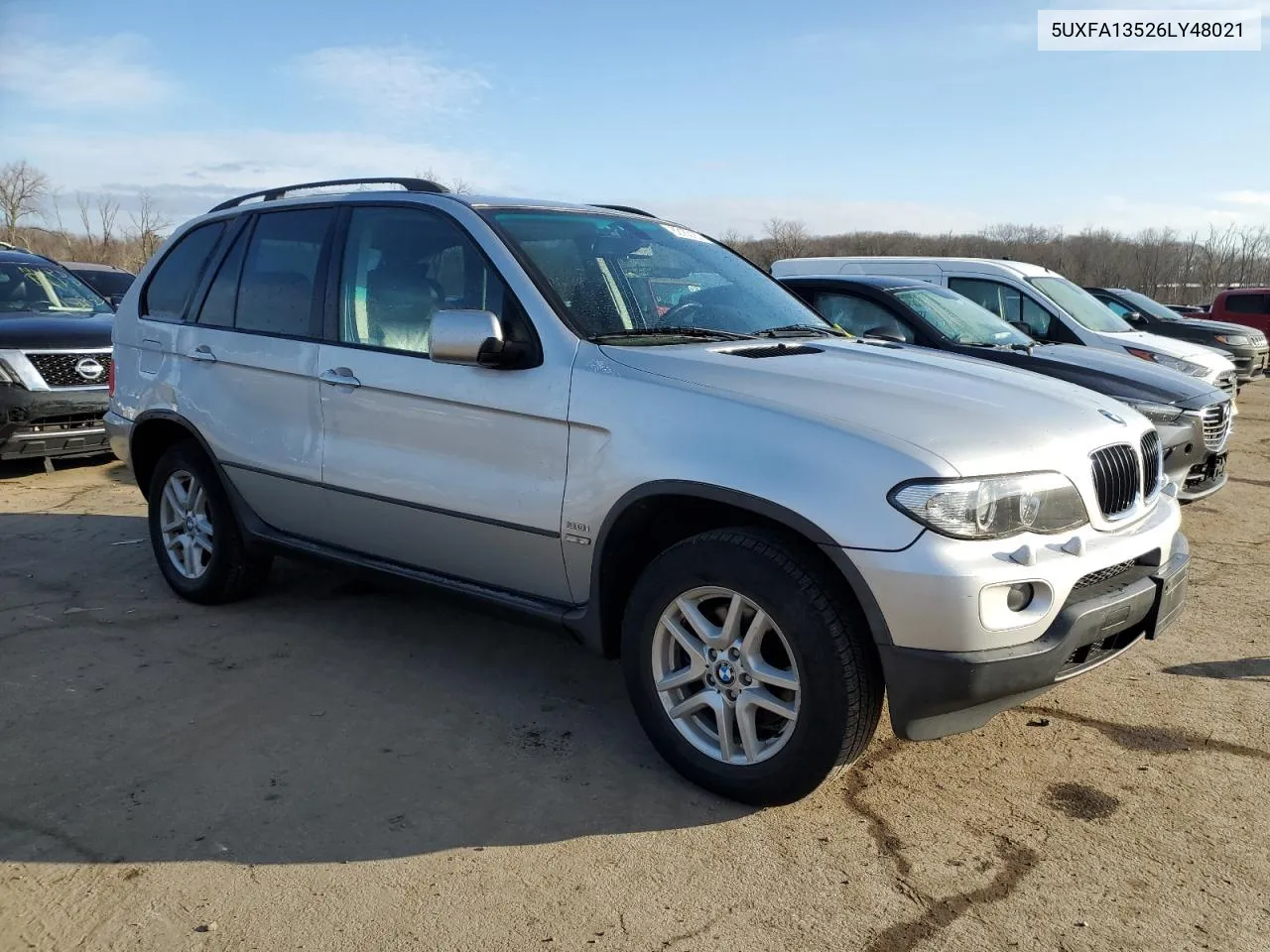 2006 BMW X5 3.0I VIN: 5UXFA13526LY48021 Lot: 76948194