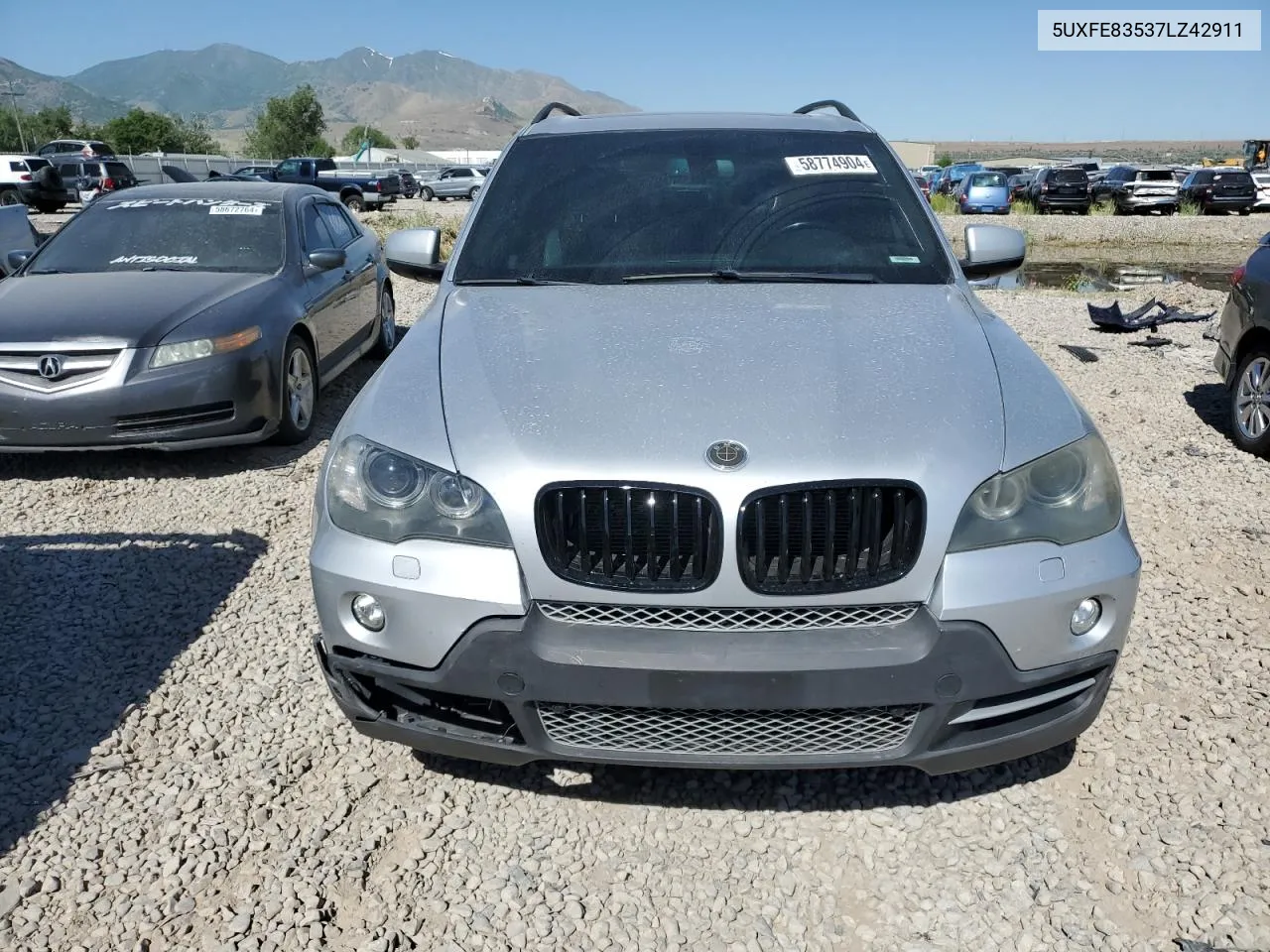 2007 BMW X5 4.8I VIN: 5UXFE83537LZ42911 Lot: 58774904