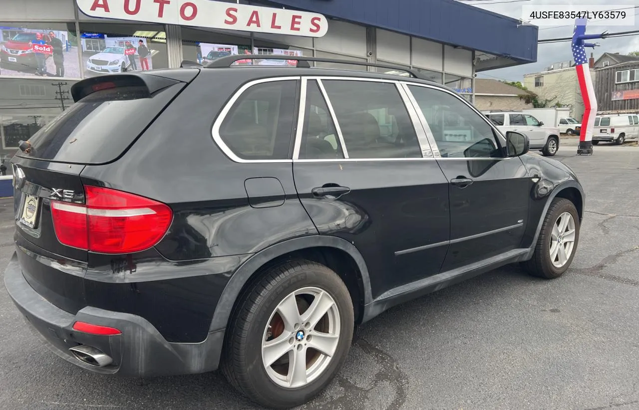 2007 BMW X5 4.8I VIN: 4USFE83547LY63579 Lot: 73385874