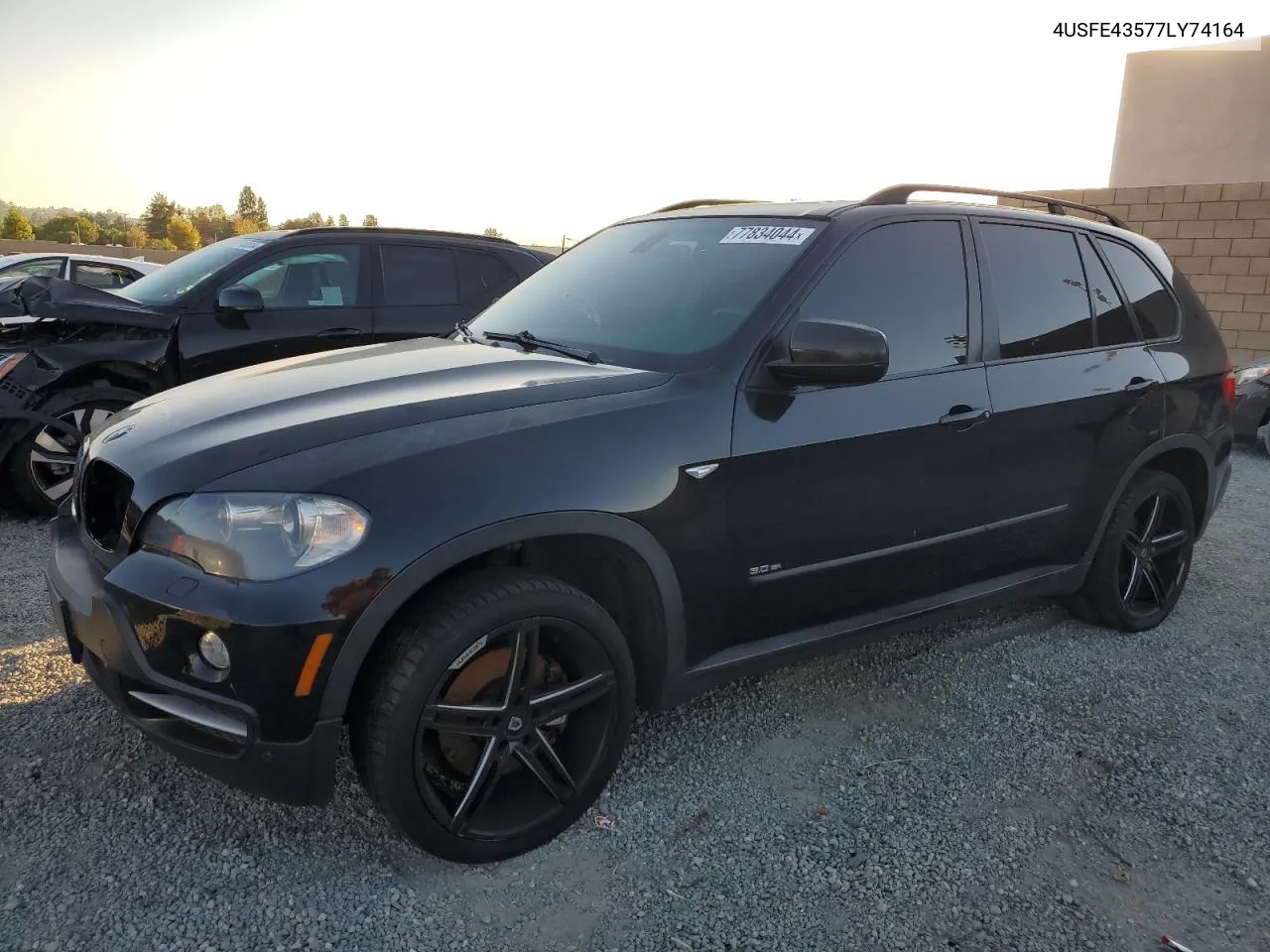 2007 BMW X5 3.0I VIN: 4USFE43577LY74164 Lot: 77834044