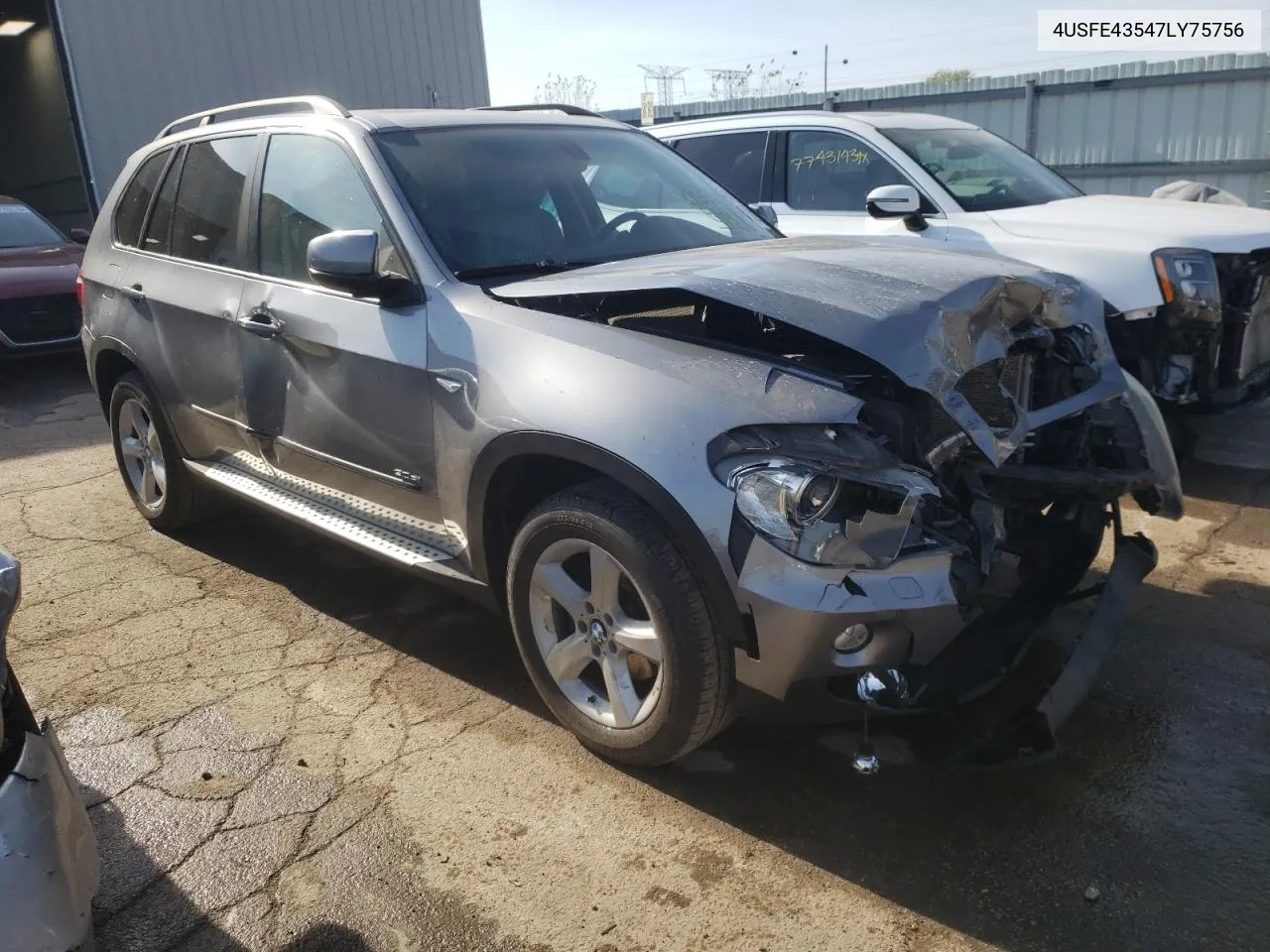 2007 BMW X5 3.0I VIN: 4USFE43547LY75756 Lot: 78021054