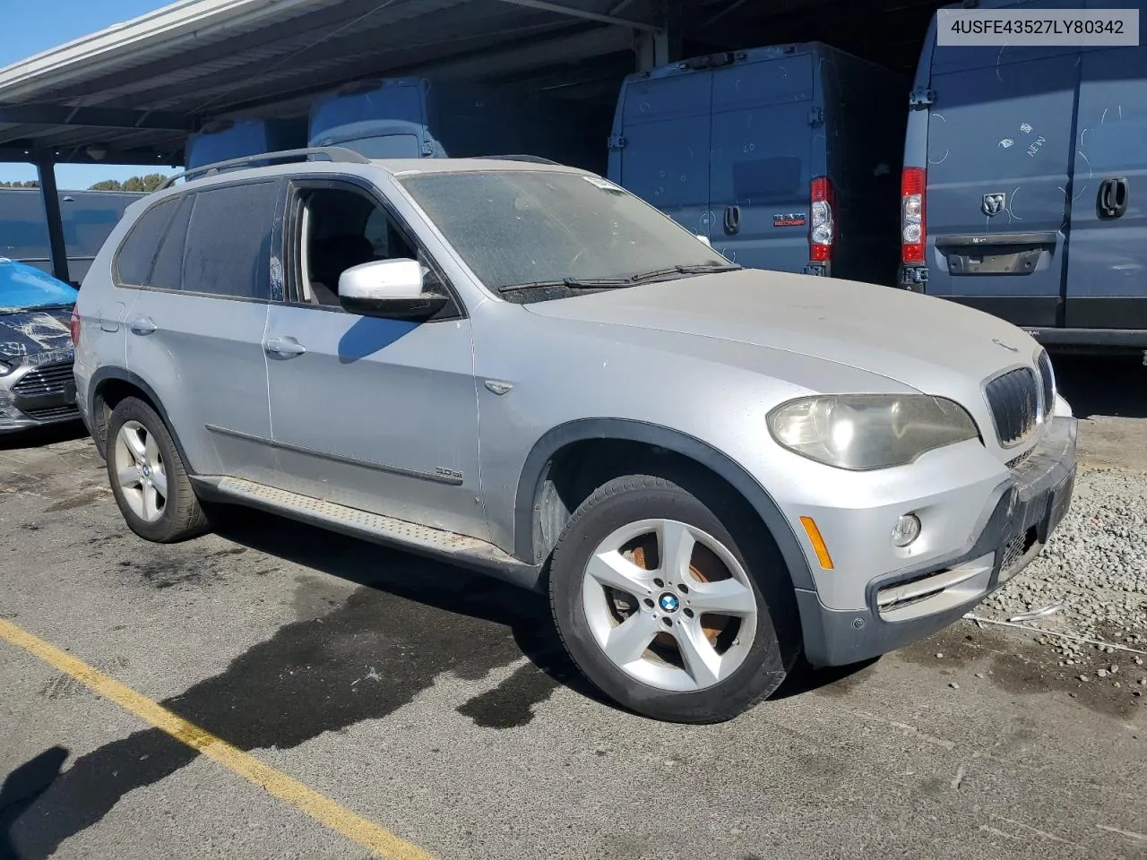 2007 BMW X5 3.0I VIN: 4USFE43527LY80342 Lot: 78541514