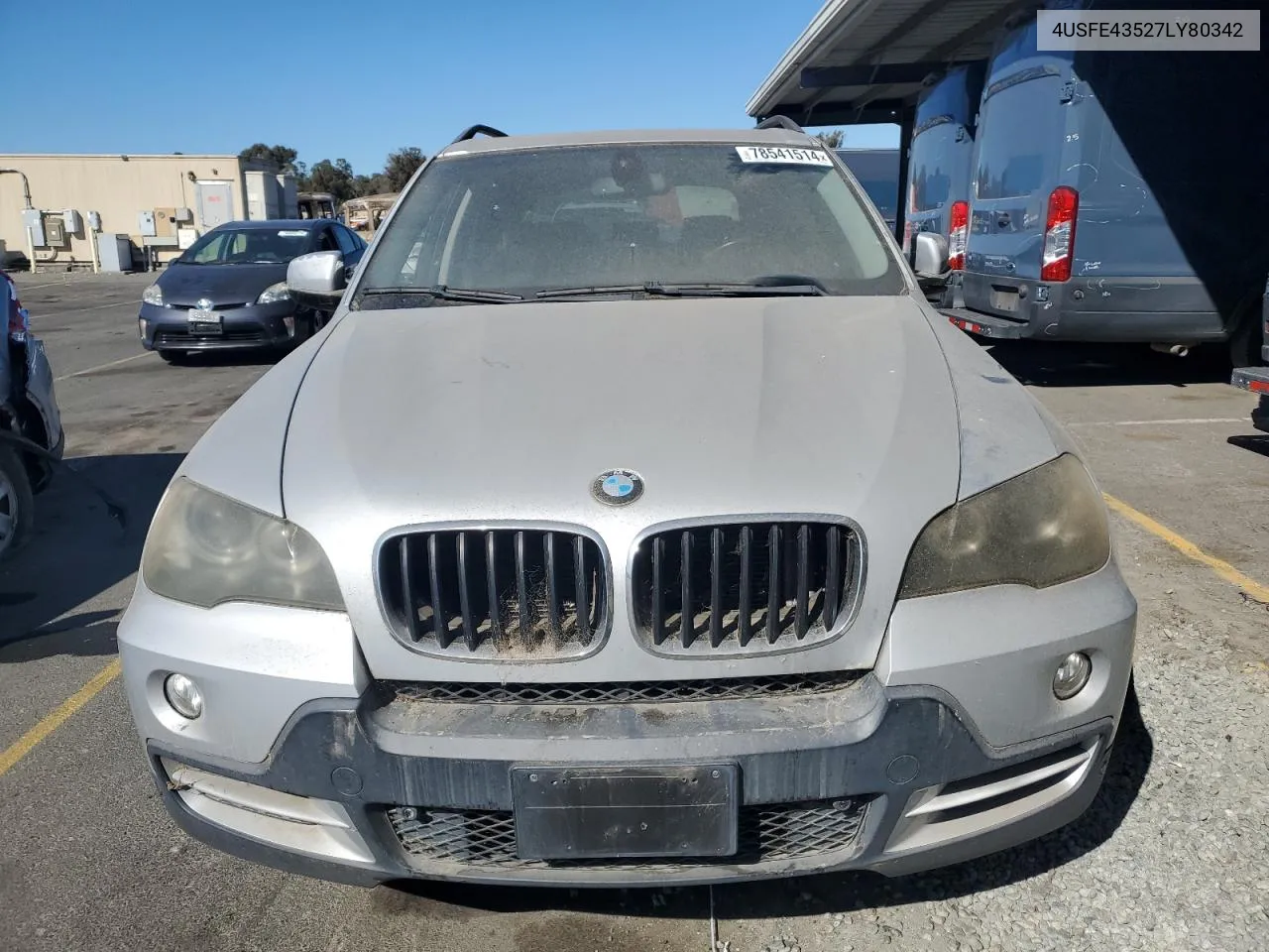 2007 BMW X5 3.0I VIN: 4USFE43527LY80342 Lot: 78541514