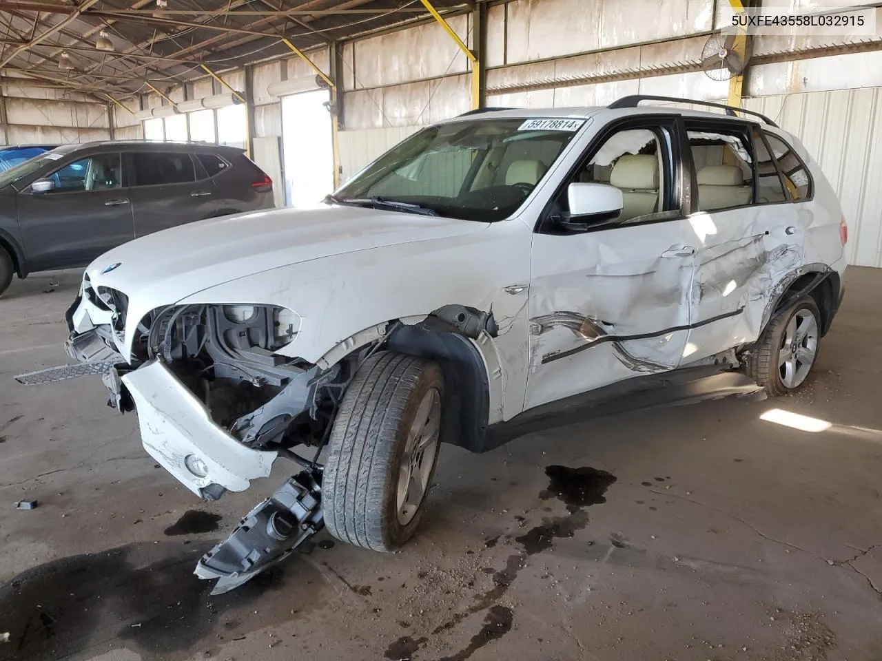 2008 BMW X5 3.0I VIN: 5UXFE43558L032915 Lot: 59178814