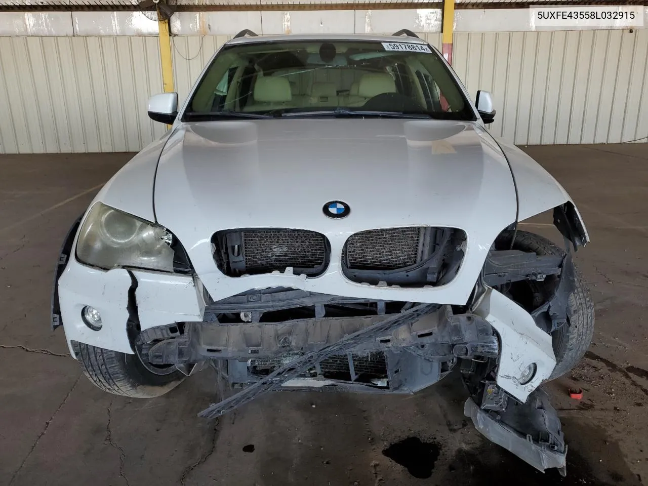 2008 BMW X5 3.0I VIN: 5UXFE43558L032915 Lot: 59178814