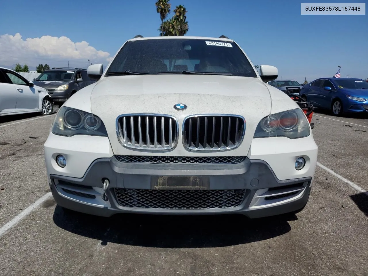 2008 BMW X5 4.8I VIN: 5UXFE83578L167448 Lot: 63149974